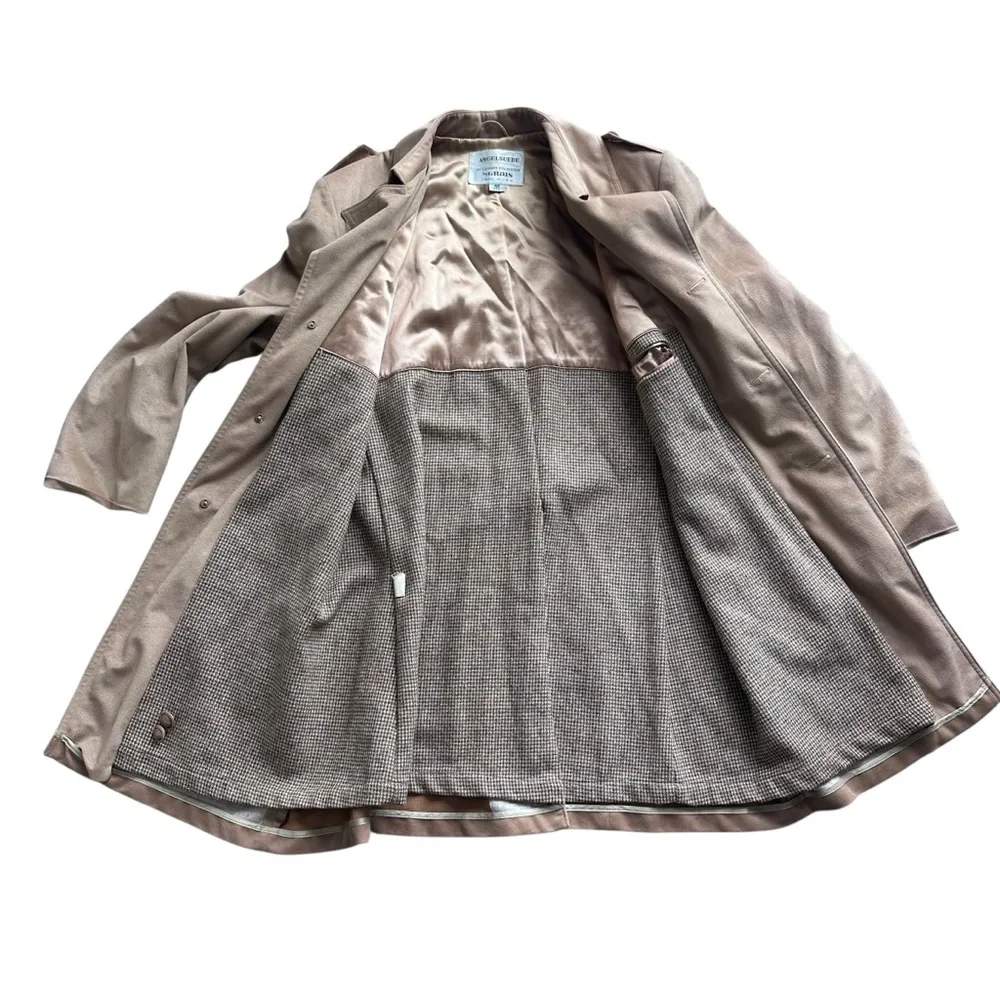 Vintage Angel Suede by Grais Men's Taupe Microsuede Coat‎ 42 Regular